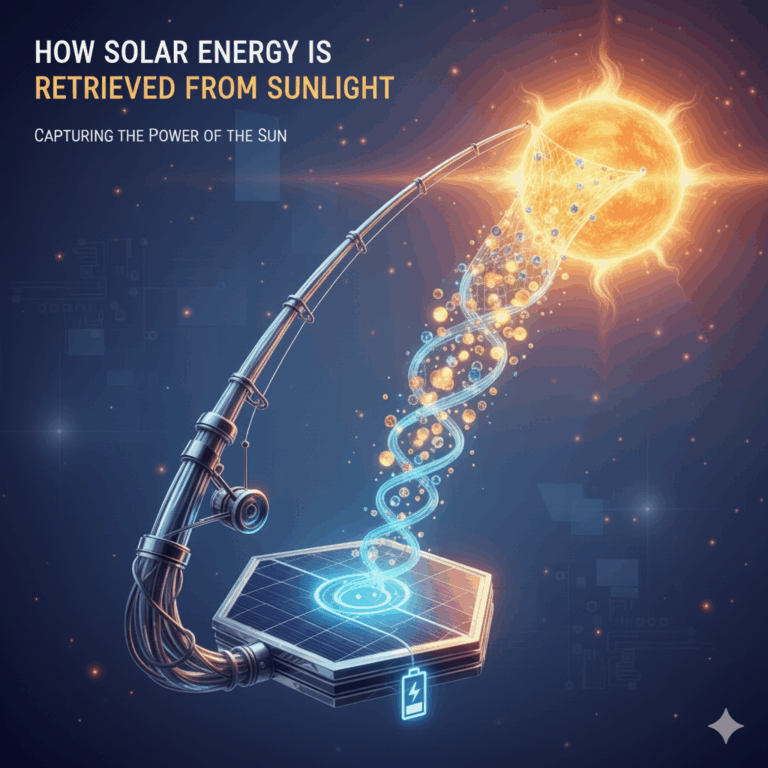 solar energy retrived from sunlight